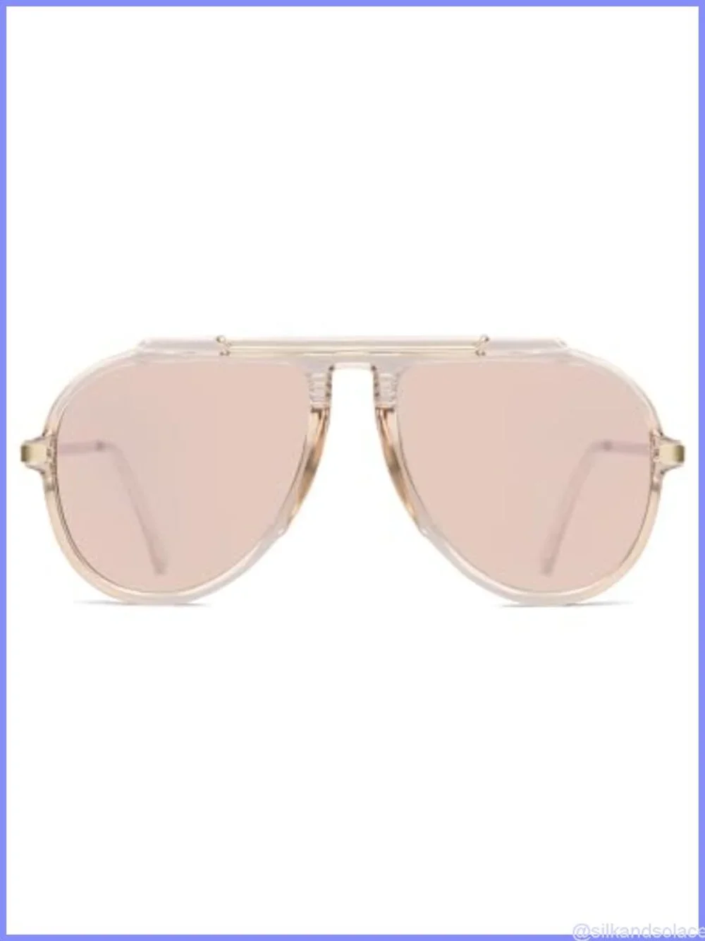 Oversized Aviator Sunglasses UV400 Retro 70s Full Frame Unisex